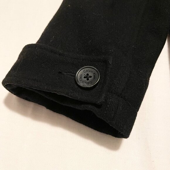 Calvin Klein Wool Blend Peacoat Womens Small - Picture 16 of 16